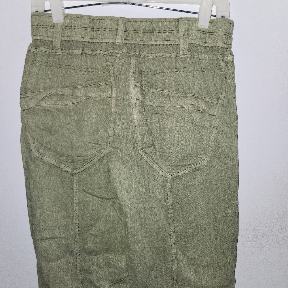 Free People Big Hit Linen Cotton Slouch Pants - Picture 12 of 13